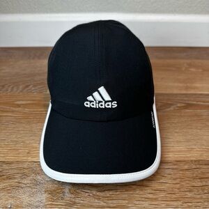 Adidas Aeroready Black Athleisure Adjustable Strapback Women's Cap Hat, OS